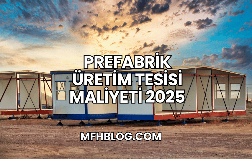 Prefabrik Üretim Tesisi Maliyeti 2025