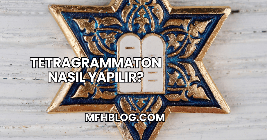 Tetragrammaton Nasıl Yapılır?